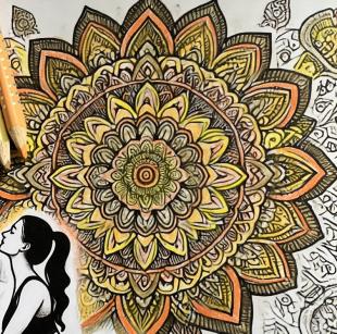 Yoga-Mandala-Ausmalbuch-Moments of Energy