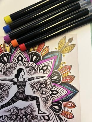 Yoga-Mandala-Ausmalbuch-Moments of Energy