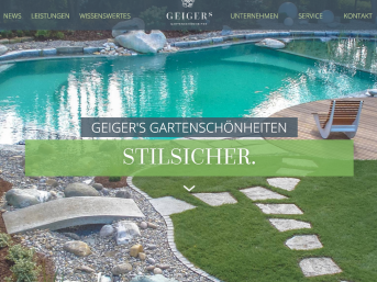 Webdesign Firma Geigers Gartengestaltung &amp; Pflanzenwelt