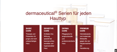 Webdesign Produktübersicht